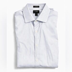J.Crew Ludlow Dress Shirt Blue Stripe 120s 2-Ply Cotton Men’s Medium